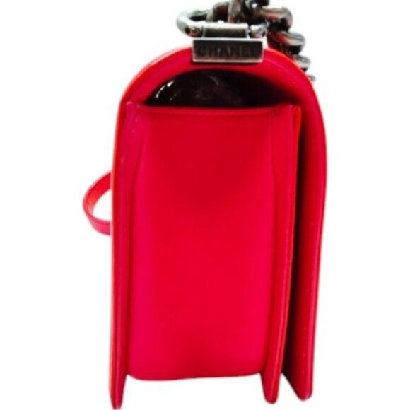 0121795BO (X6) Chanel Shoulder Bag Red Enamel - Picture 3 of 13